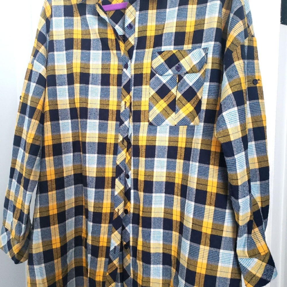 Oversized flannel shirt